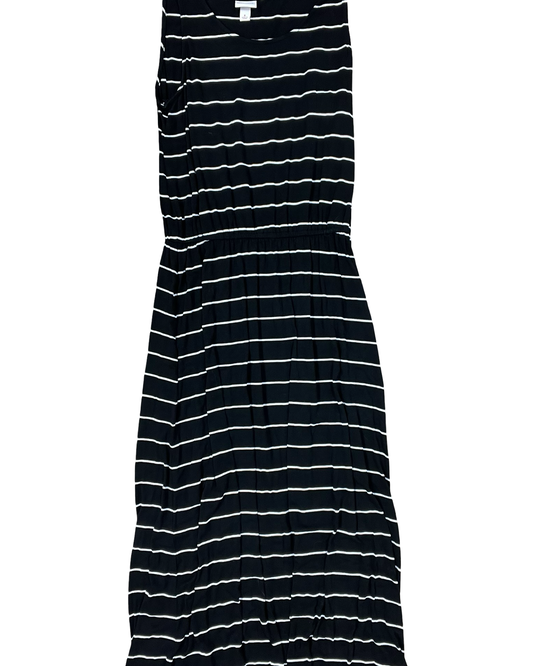 Dress Casual Maxi By Merona In Black & White, Size:S