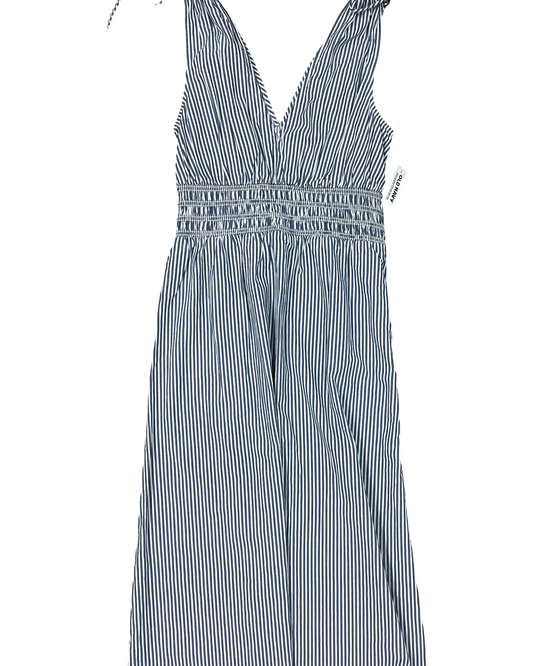 Dress Casual Maxi By Old Navy In Blue & White, Size:S