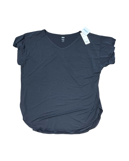 Top Ss By Uniqlo In Black, Size:Xl