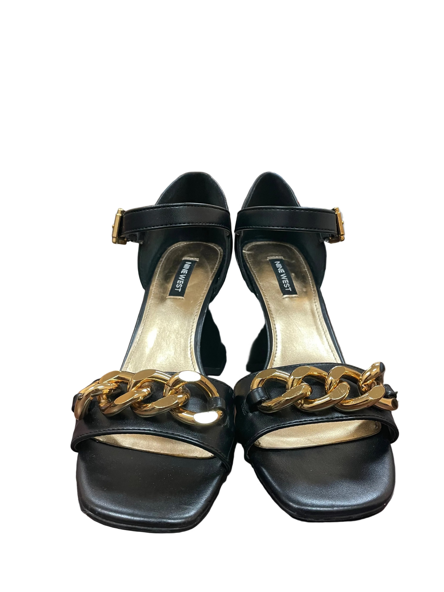 Shoes Heels Block By Nine West In Black, Size:9