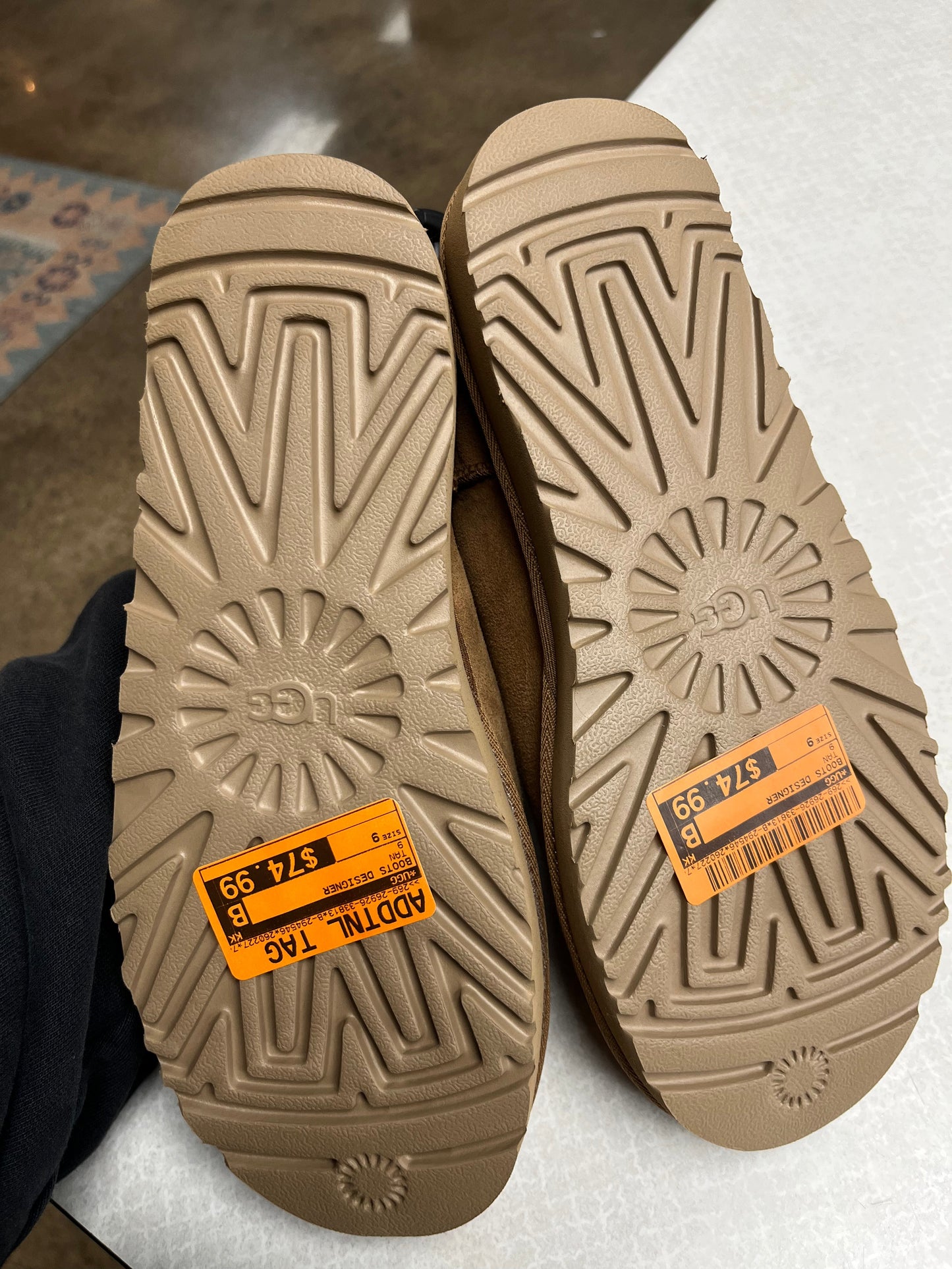 Boots Designer By Ugg In Tan, Size:9