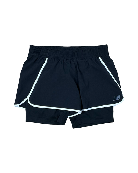 Athletic Shorts By New Balance In Black, Size:M