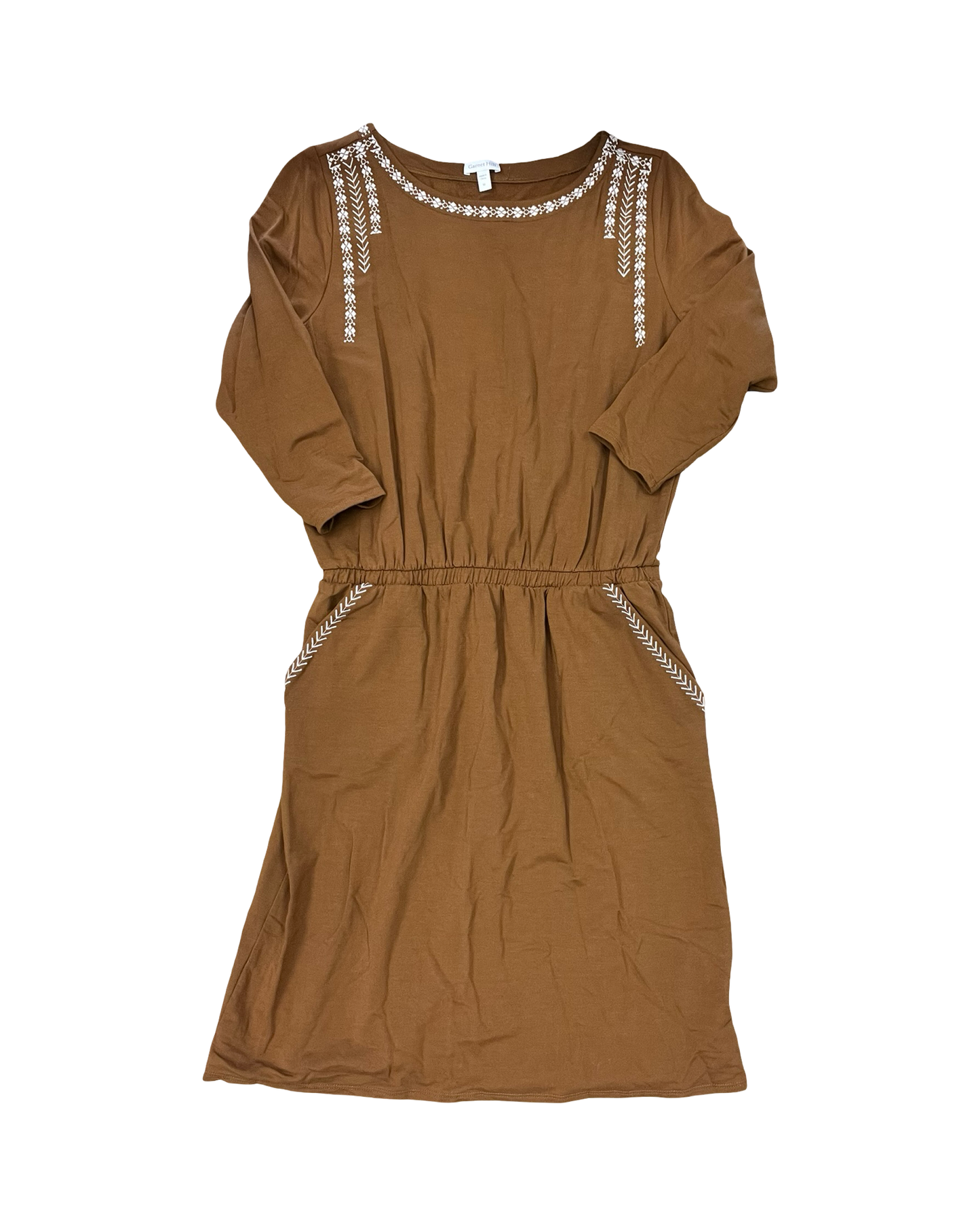 Dress Work By Garnet Hill In Orange, Size:M
