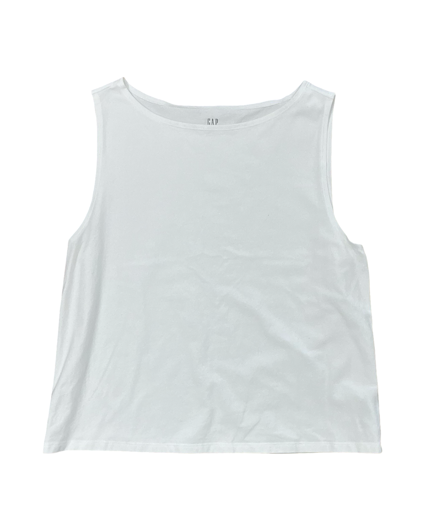 Tank Top By Gap In White, Size:1X