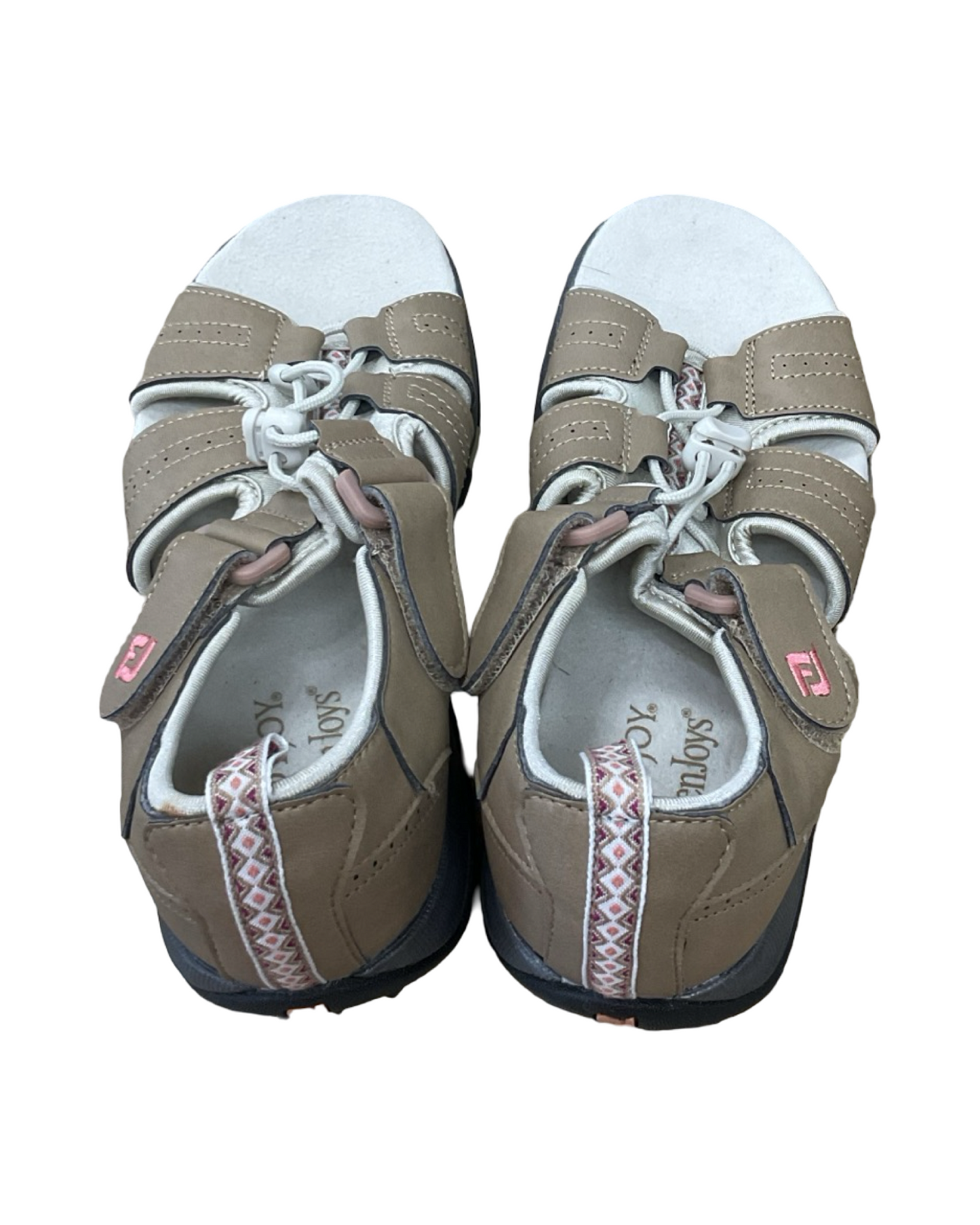 Sandals Flats By Clothes Mentor In Tan, Size:6
