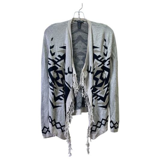 Cardigan By Inc In Black & Cream, Size:Sp