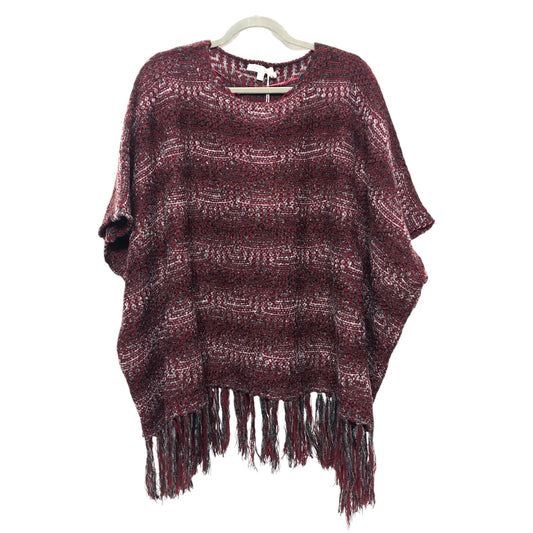 Poncho By Hem & Thread In Maroon, Size:S