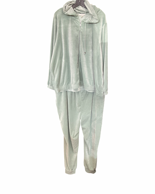 Lounge Set Pants By Cable And Gauge In Green, Size:3X