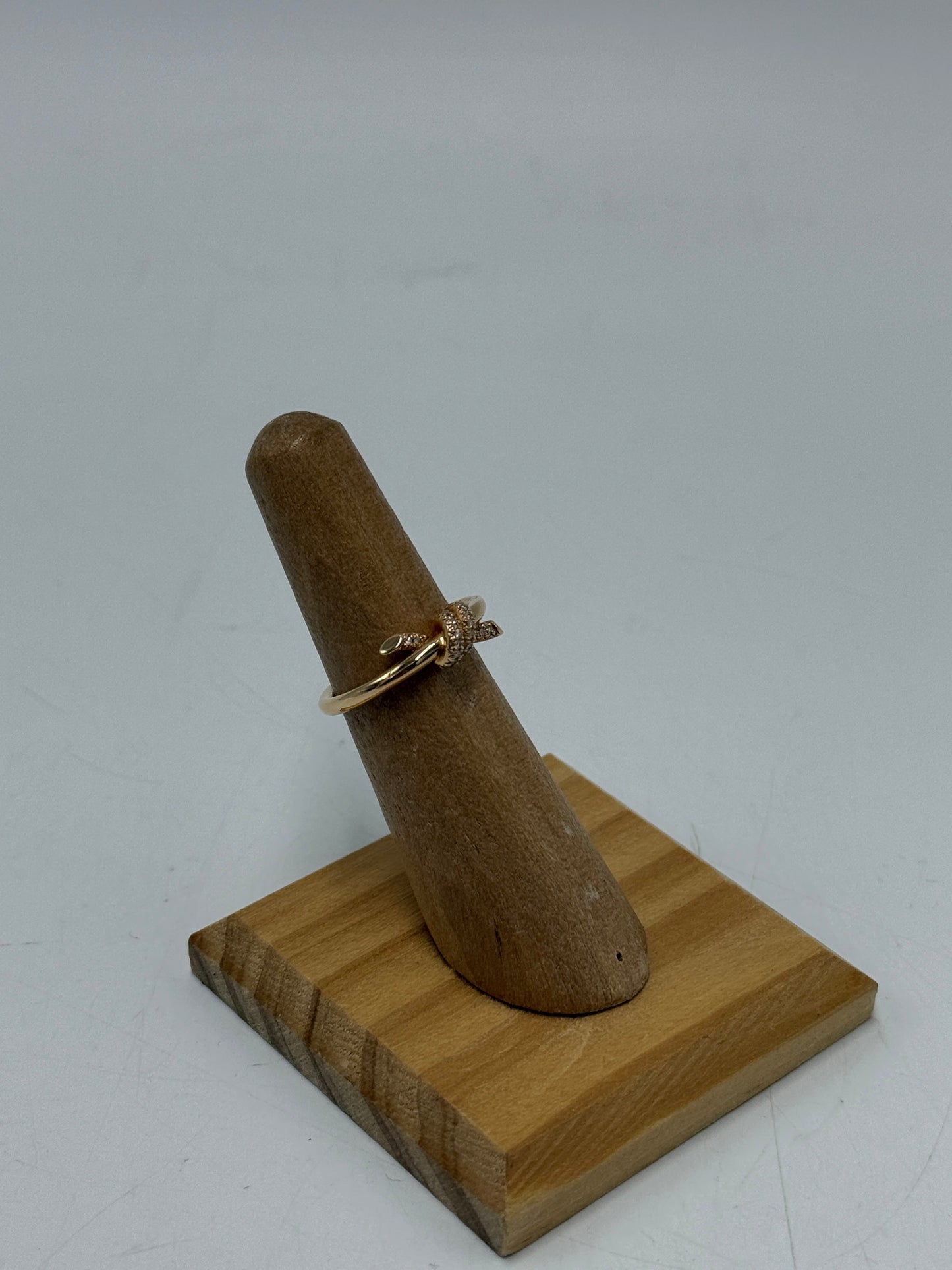 Tiffany & Company Knot 18K Diamond Luxury Ring, Size 6