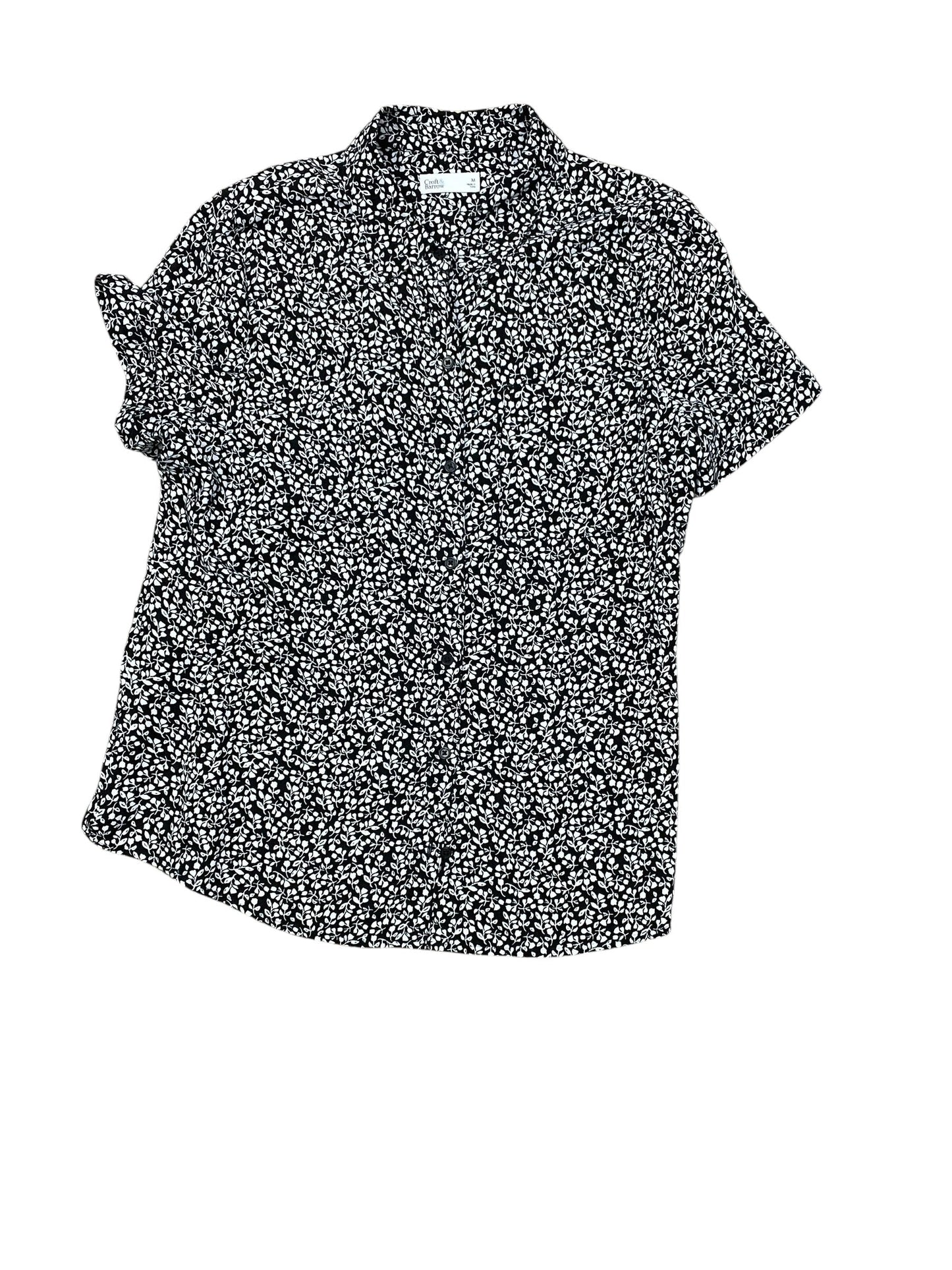 Top Ss By Croft And Barrow In Black, Size:M