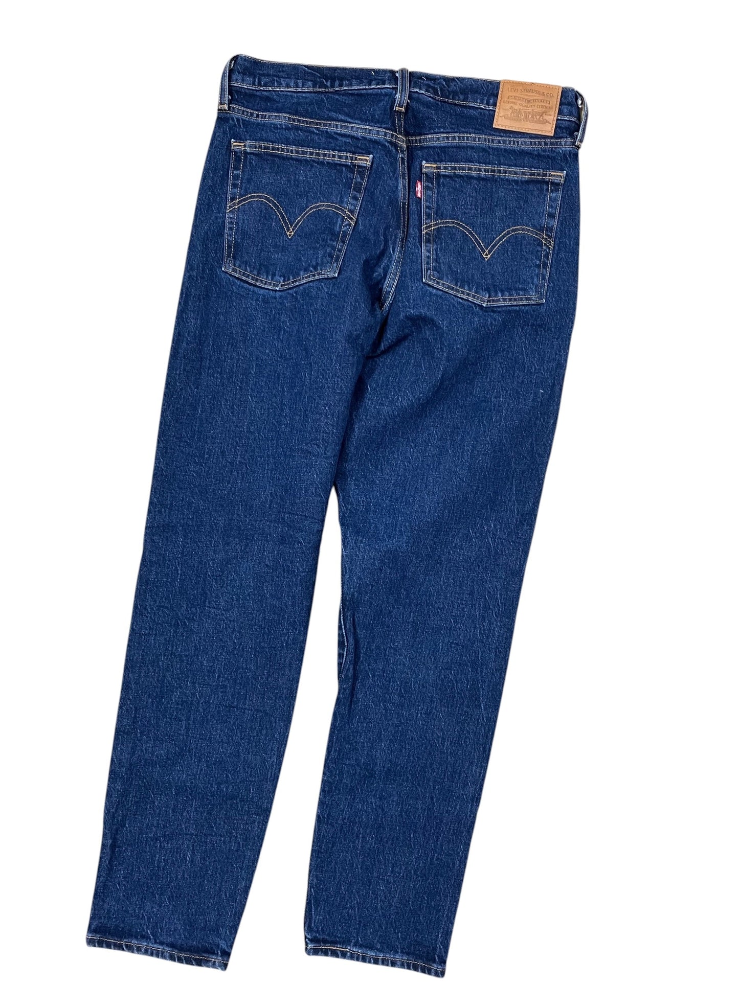 Jeans Straight By Levis In Blue Denim, Size:10