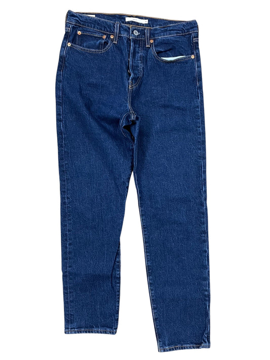 Jeans Straight By Levis In Blue Denim, Size:10
