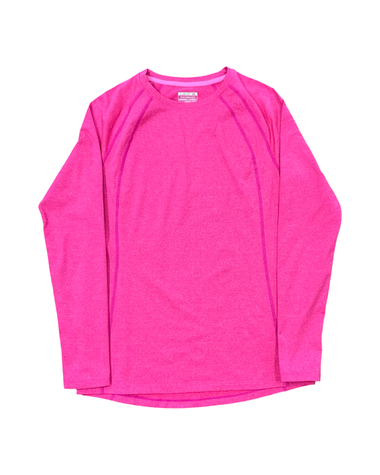 Athletic Top Ls Crewneck By Layer 8 In Pink, Size:L