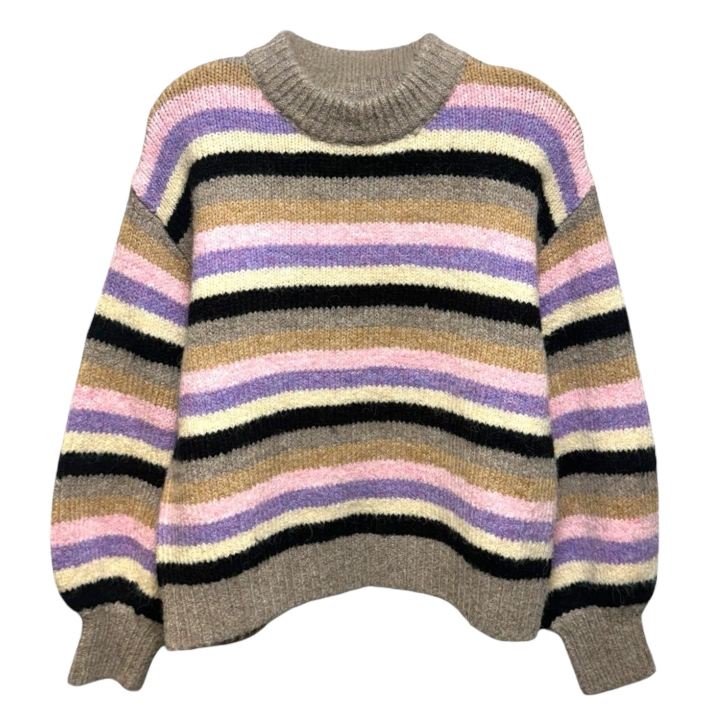 Striped Ribbed Sweater By Anthropologie In Multi-colored, Size: XS