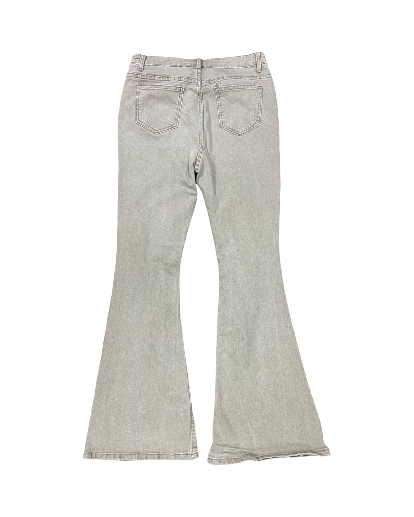 Jeans Flared By Shein In Tan Denim, Size:10