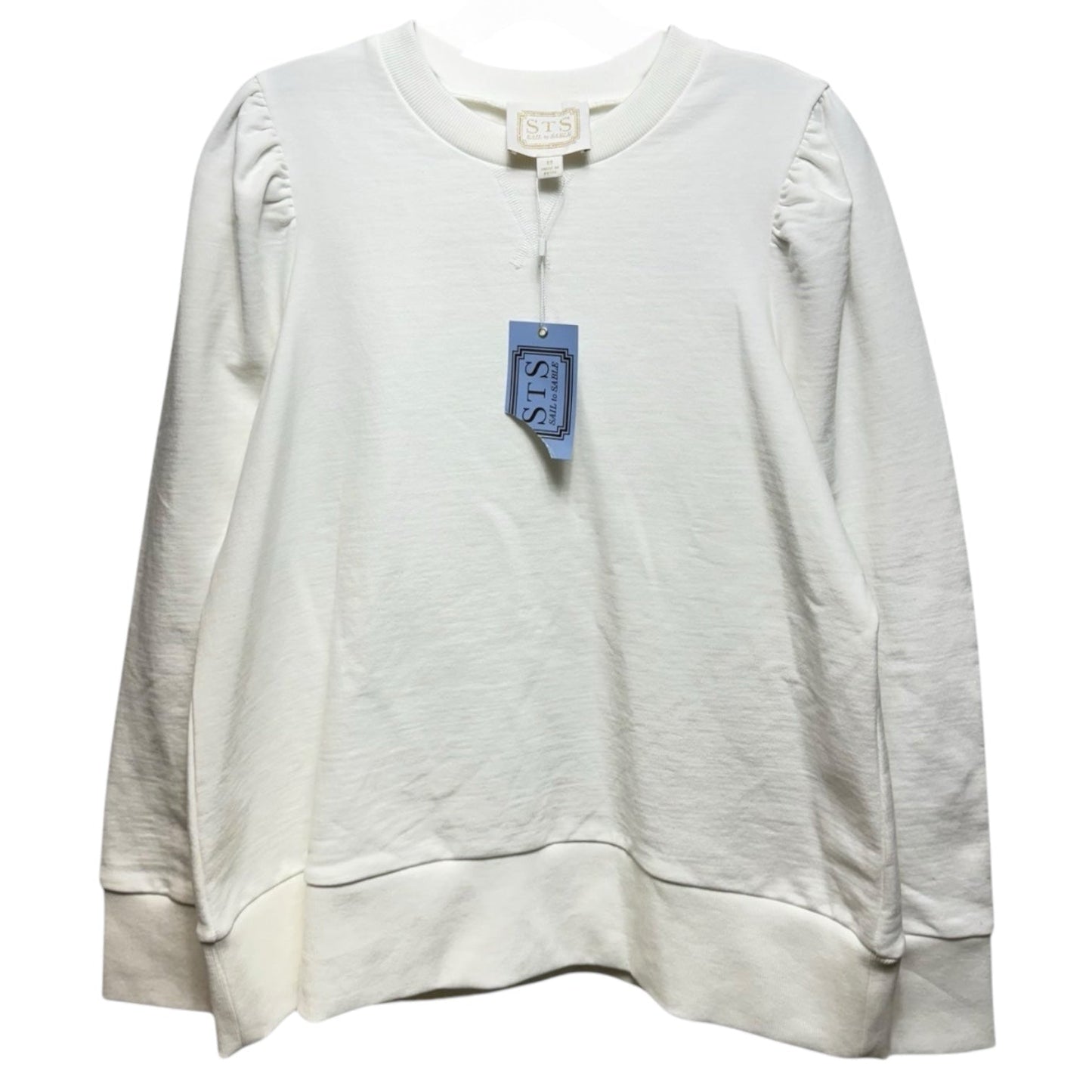 Puff Sleeve Sweatshirt By Sail To Sable In White, Size: M