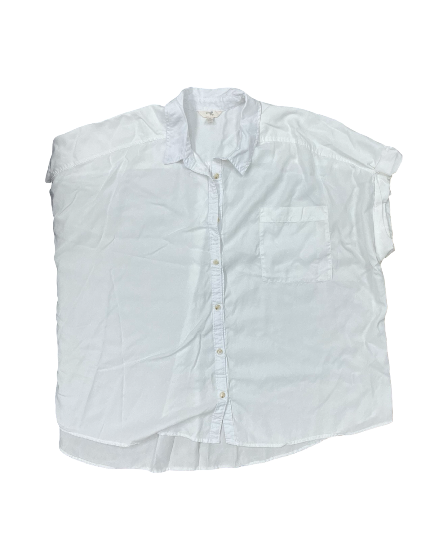 Blouse Ss By Terra & Sky In White, Size:4X