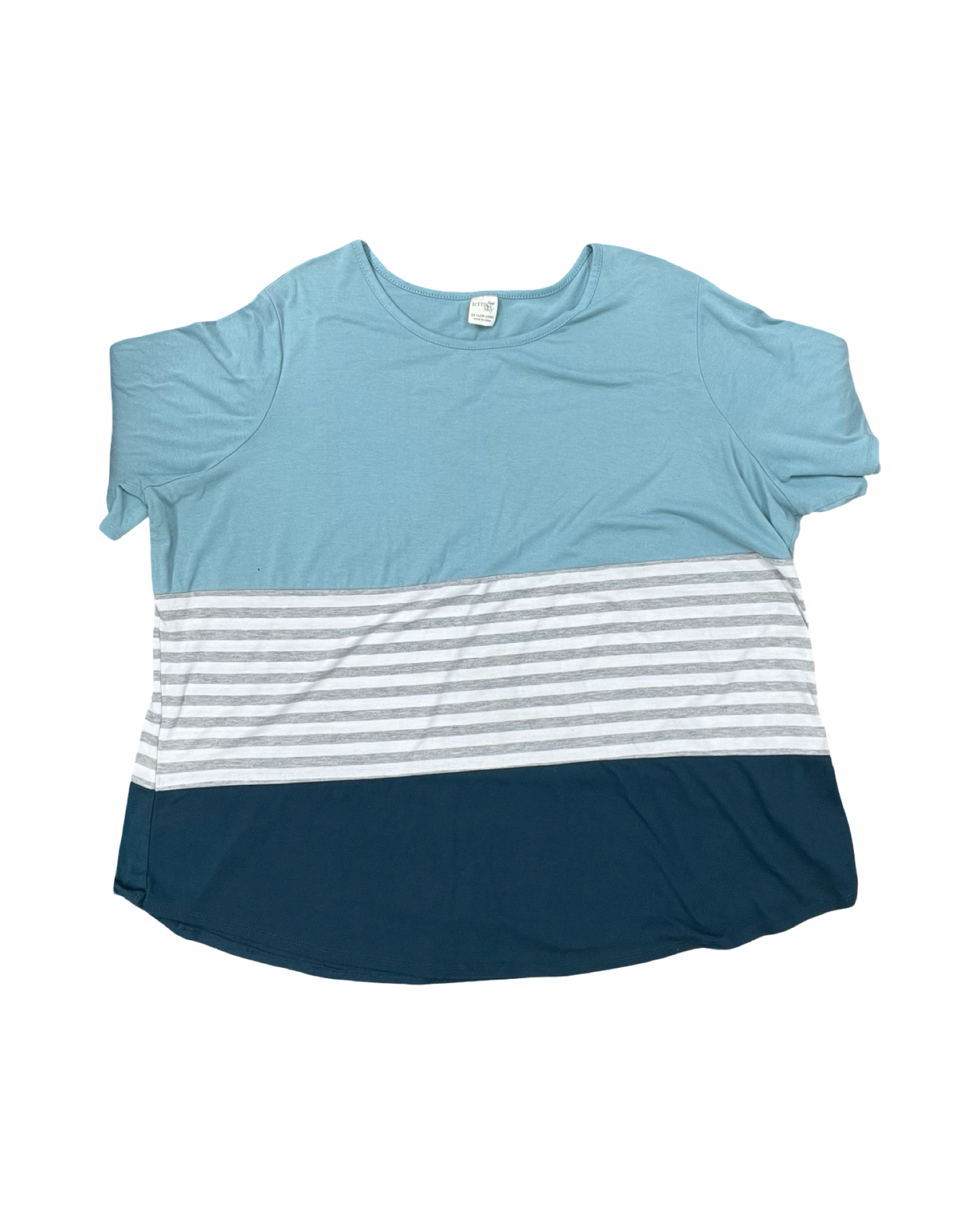 Top Ss By Terra & Sky In Blue, Size:3X