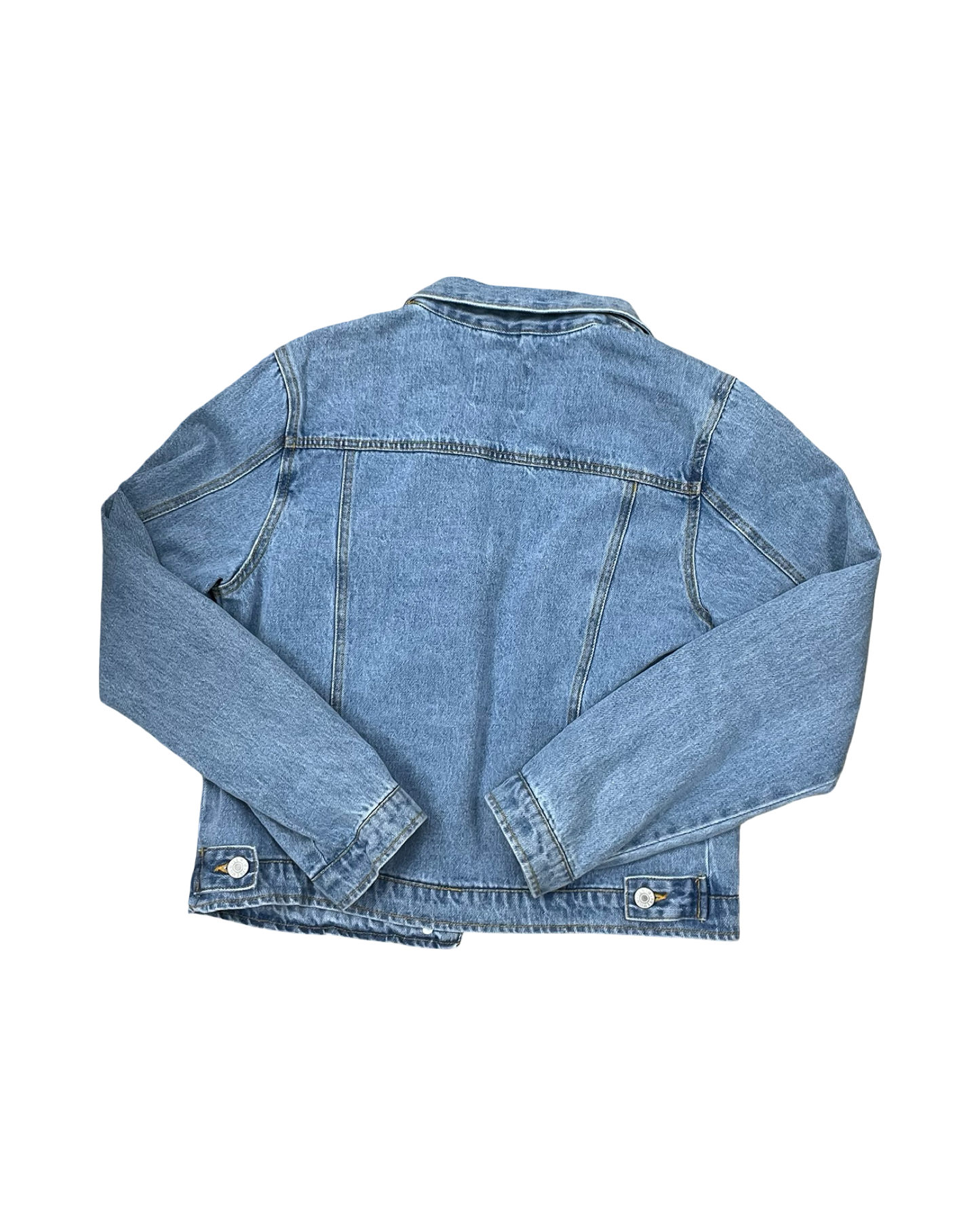 Jacket Denim By Love Tree In Blue Denim, Size:M