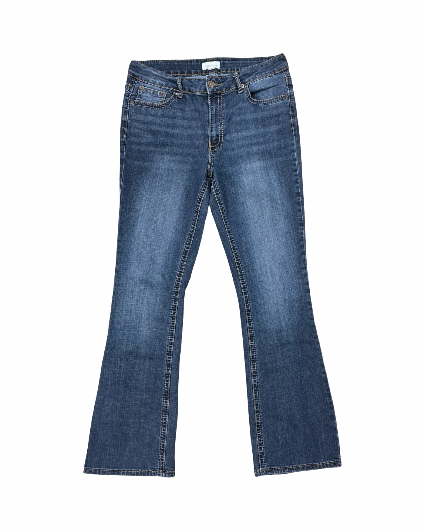 Jeans Boot Cut By Maurices In Blue Denim, Size:12