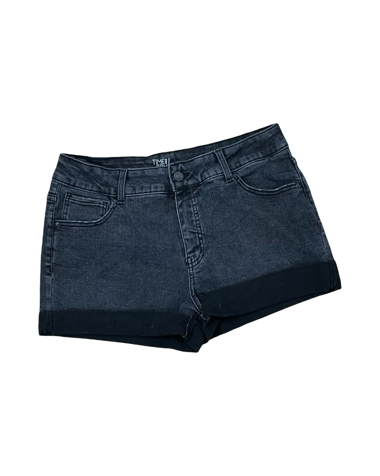Shorts By Time And Tru In Black Denim, Size:12