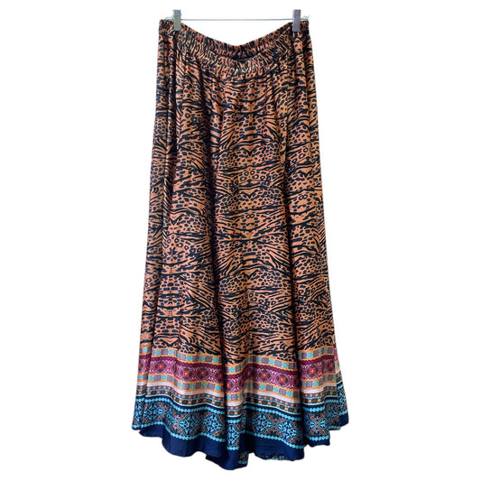 Skirt Maxi By Ashley Stewart In Animal Print, Size:1X