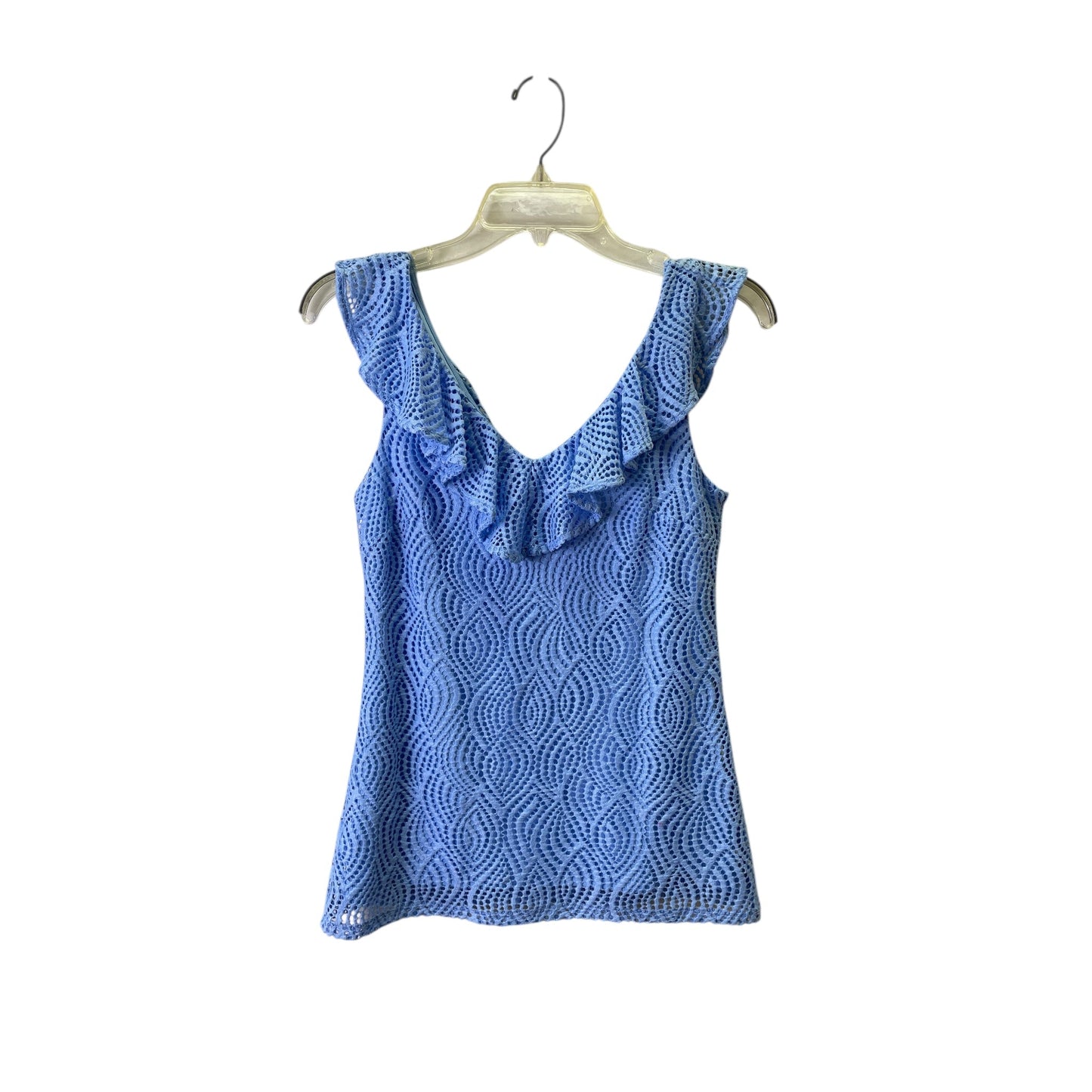 Top Sleeveless Designer By Lilly Pulitzer In Blue, Size:Xs
