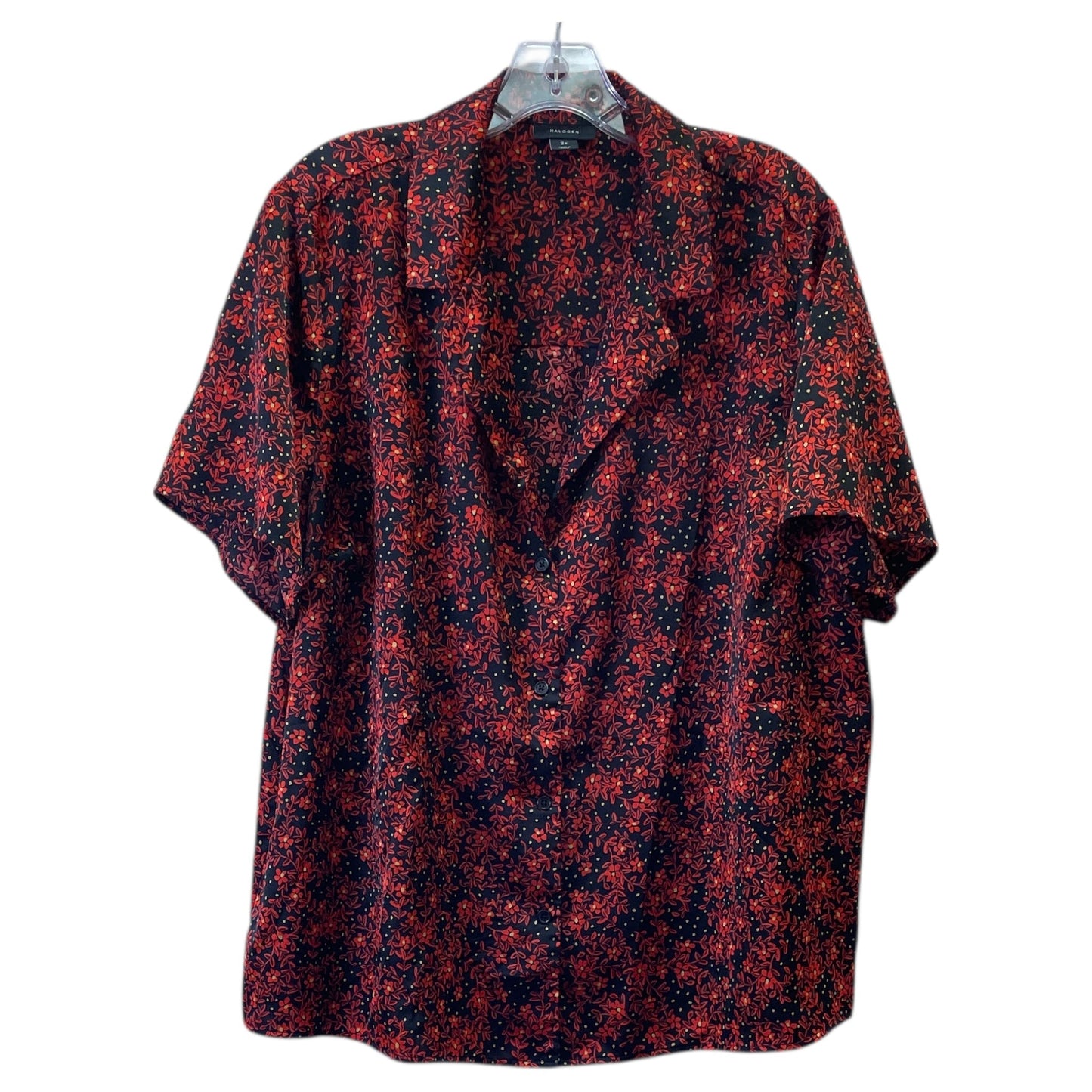 Top Ss By Halogen In Red, Size:2X