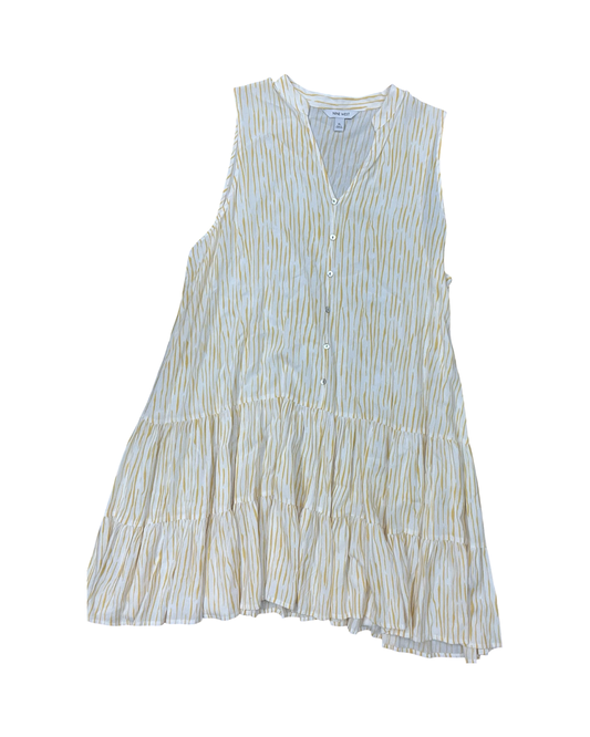 Dress Casual Short By Nine West In White & Yellow, Size:Xl