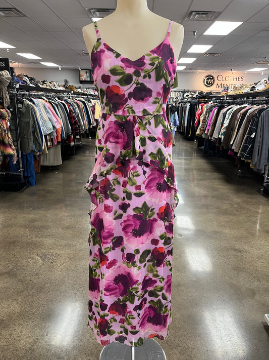 Dress Casual Maxi By Clothes Mentor In Floral Print, Size:14