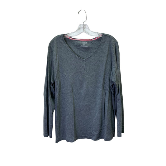 Top Ls By Talbots In Grey, Size:2X