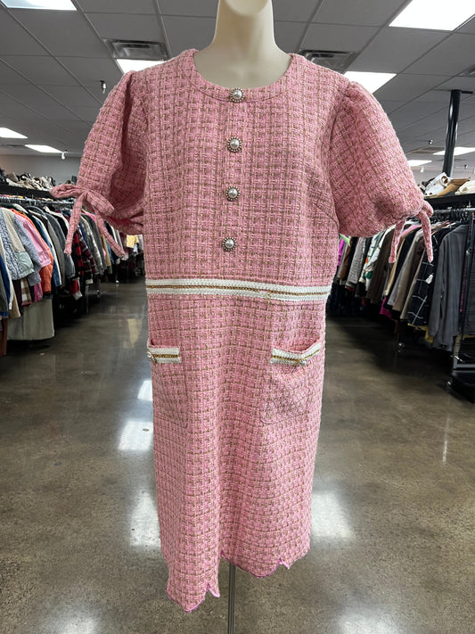Dress Casual Short By Simply Southern In Pink, Size:Xxl