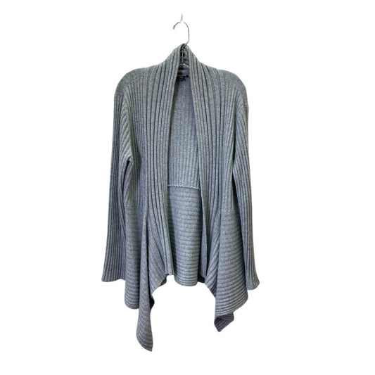 Sweater Cardigan Cashmere By Eileen Fisher In Grey, Size:L