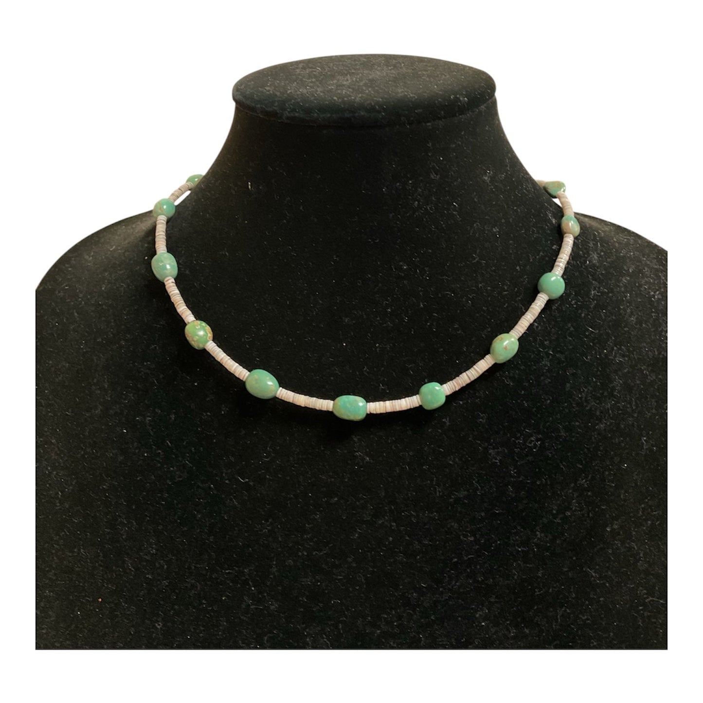 Necklace Other By Clothes Mentor In Green & Grey
