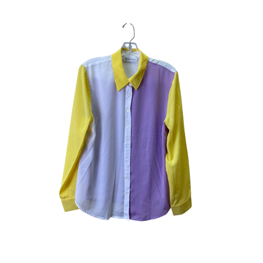 Top Ls By New York And Co In Yellow, Size:L