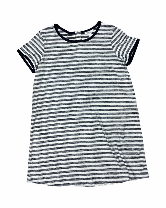 Dress Casual Midi By Market & Spruce In Blue & White, Size:1X