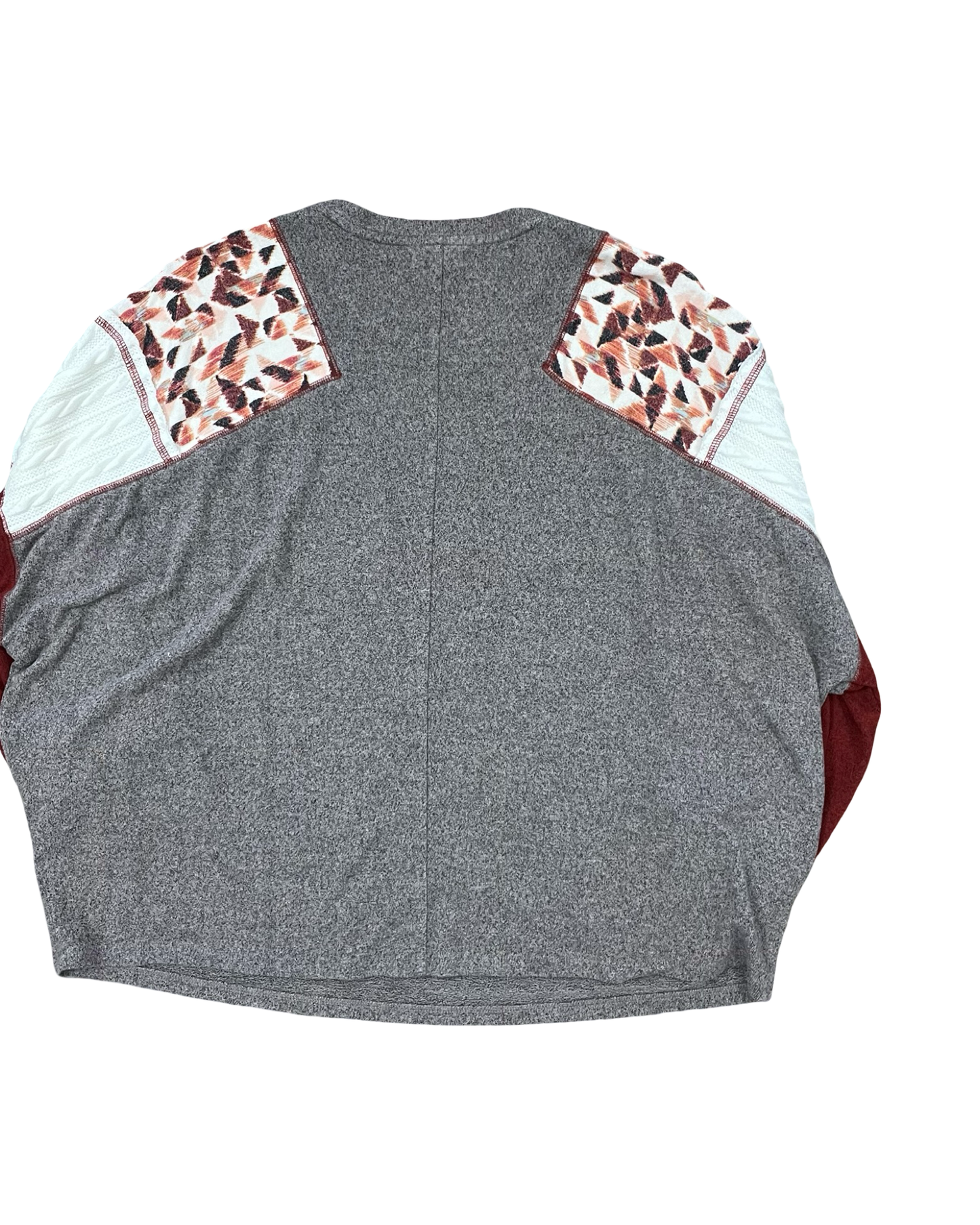 Top Ls By Maurices In Grey & Red, Size:Xl