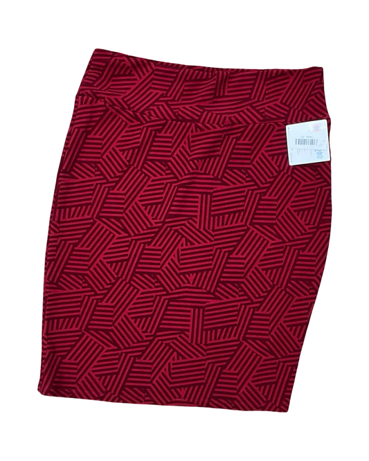Skirt Midi By Lularoe In Red, Size:2X