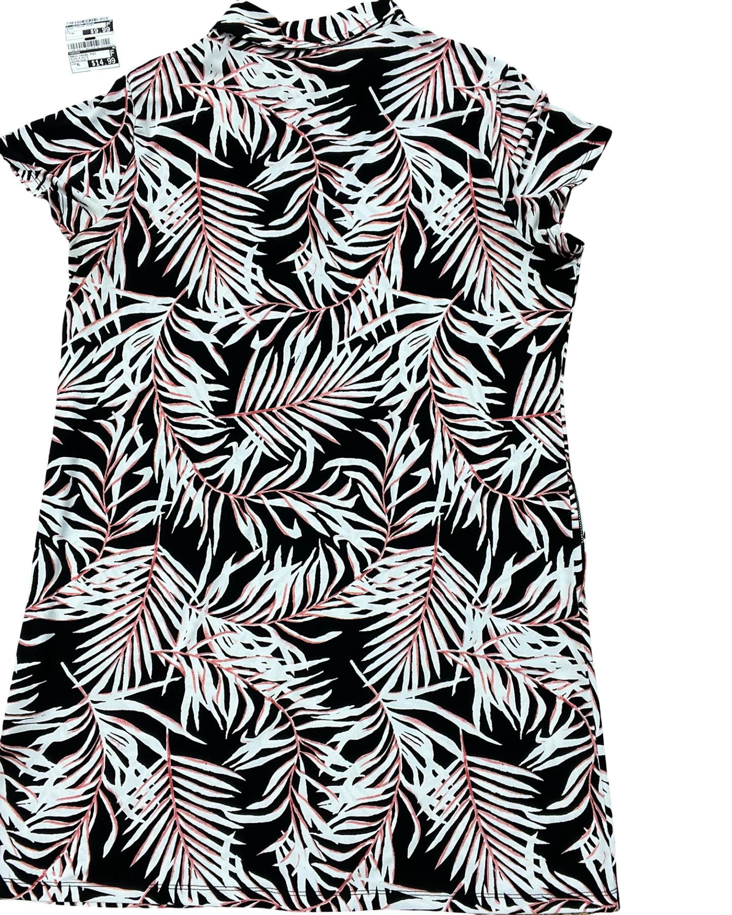 Dress Casual Midi By Chicos In Black & White, Size:Xl