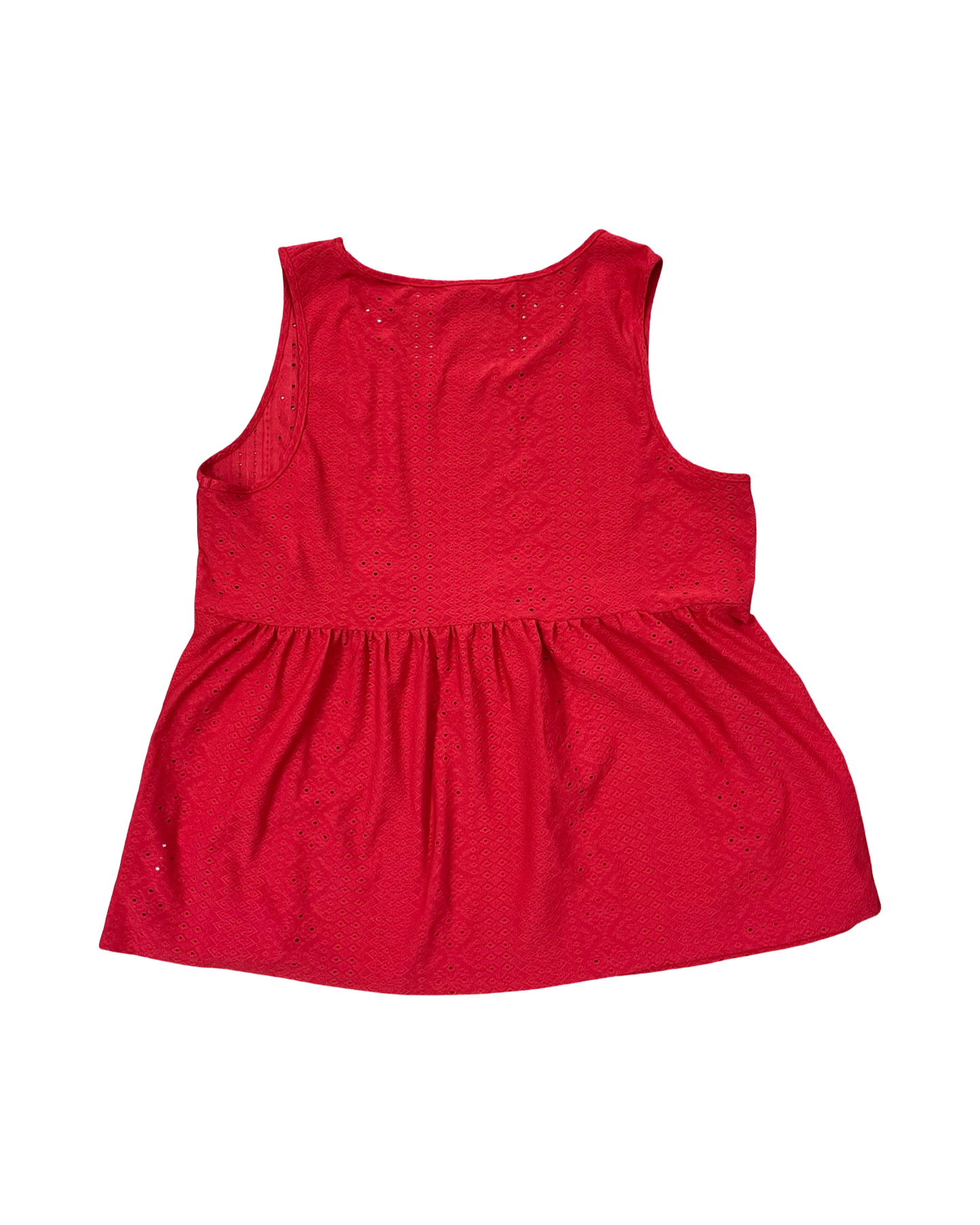 Top Sleeveless By Chicsoul In Red, Size:2X