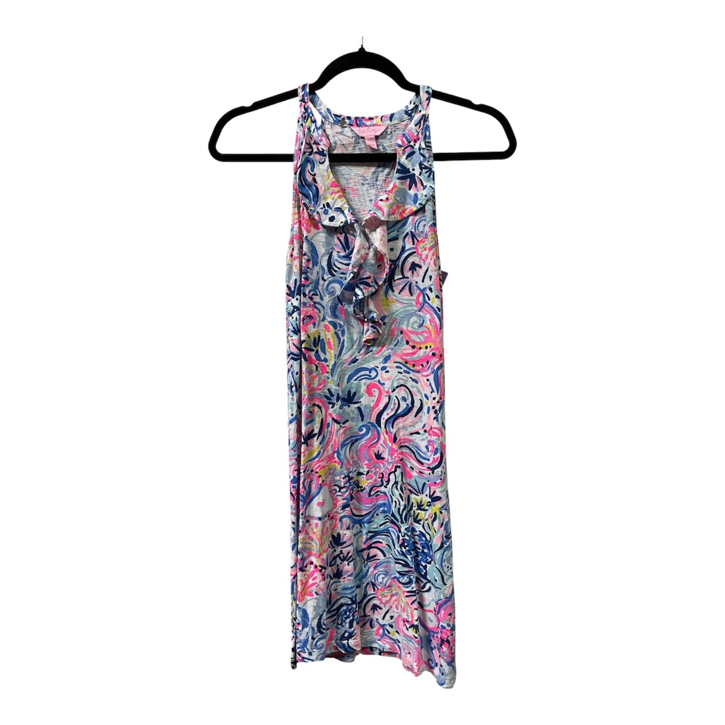 Dress Designer By Lilly Pulitzer In Blue & White, Size:Xxs