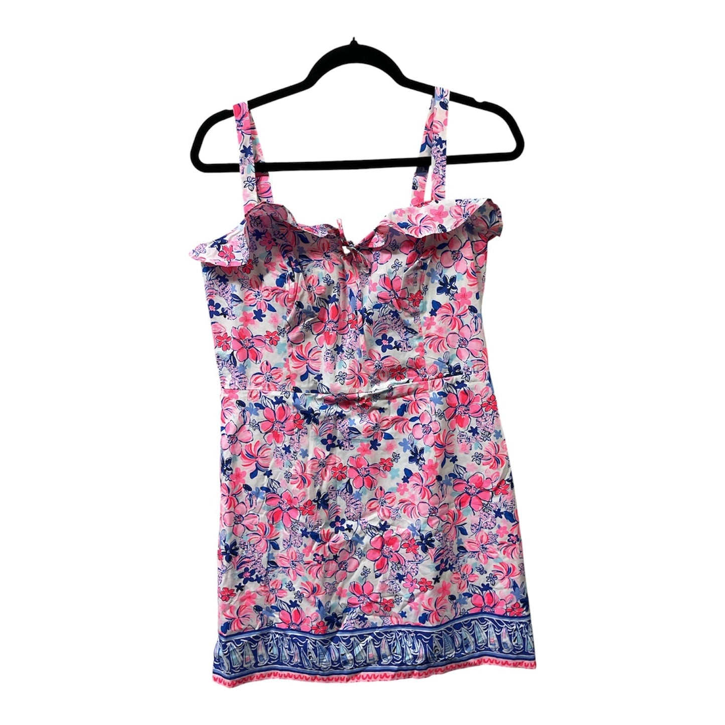 Dress Designer By Lilly Pulitzer In Blue & Pink, Size:10