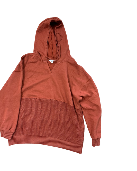 Sweatshirt Hoodie By Time And Tru In Copper, Size:1X