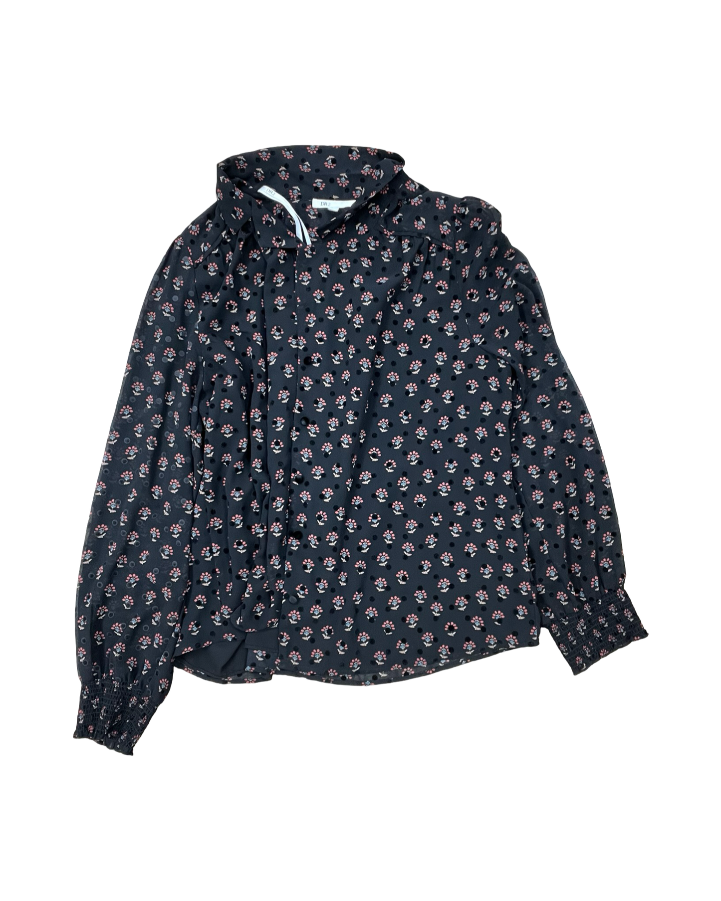 Blouse Ls By Dr2 In Black, Size:Xl