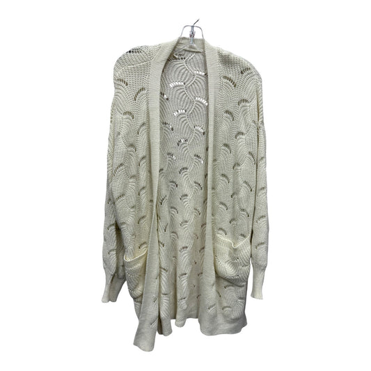 Sweater Cardigan By Debut In Cream, Size:S