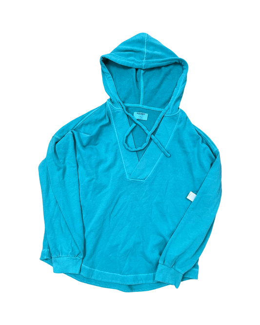 Sweatshirt Hoodie By Old Navy In Teal, Size:M