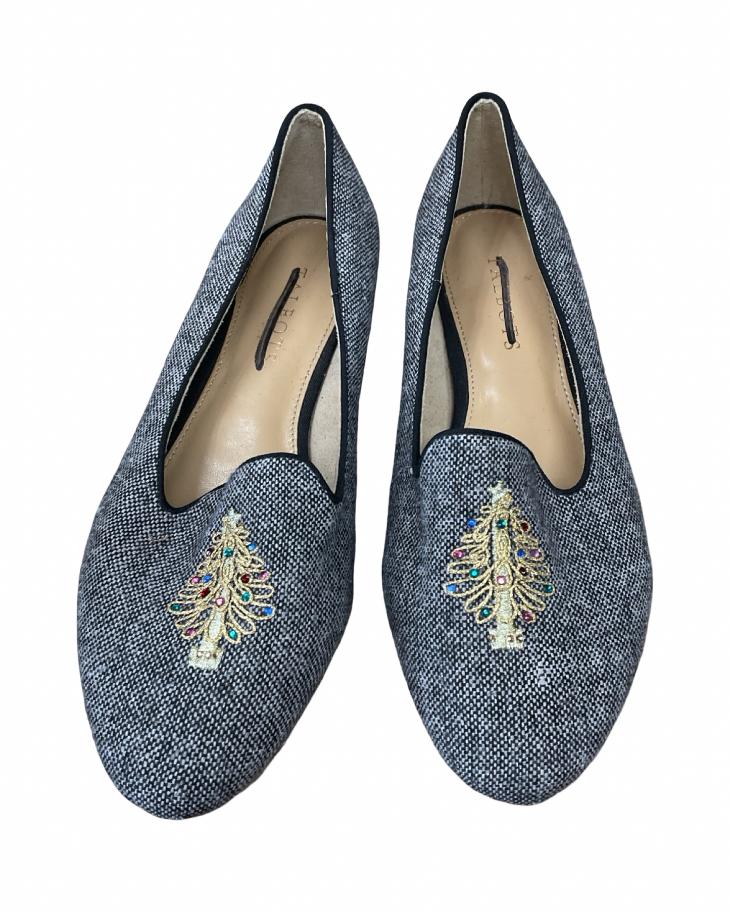 Shoes Flats By Talbots In Grey, Size:6.5