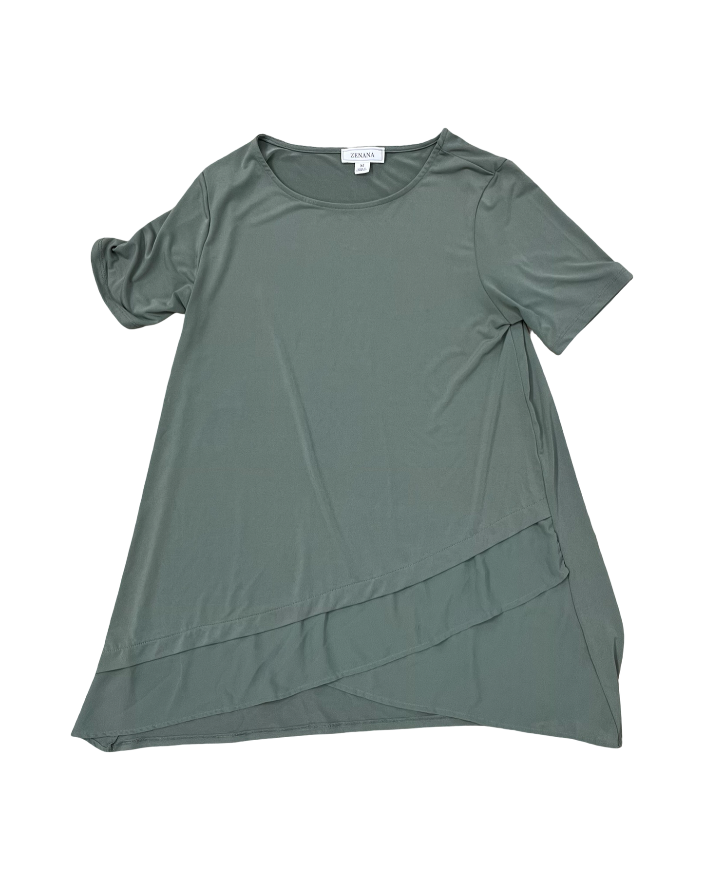 Tunic Ss By Zenana In Green, Size:M