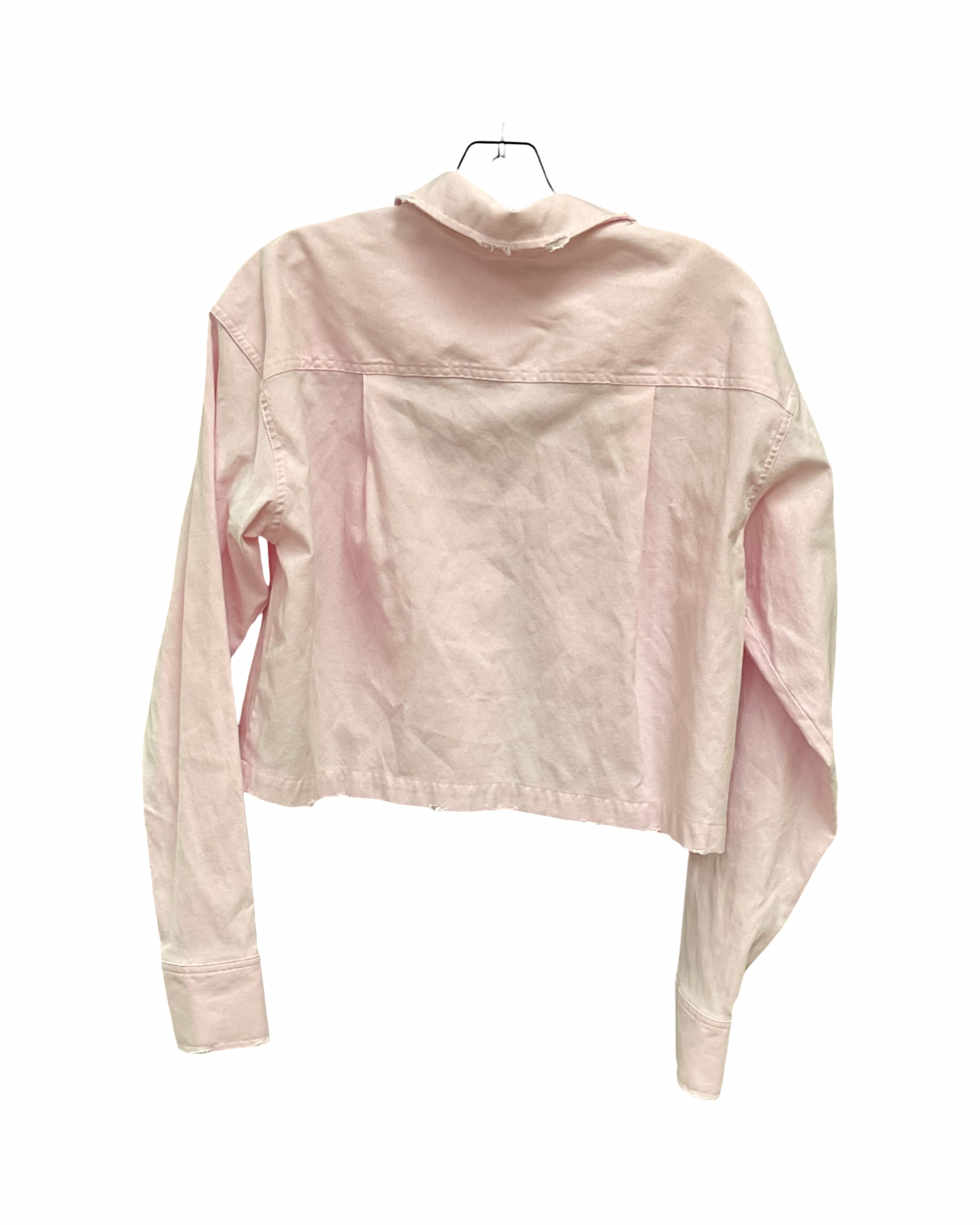 Blouse Ls By Good American In Pink, Size:L
