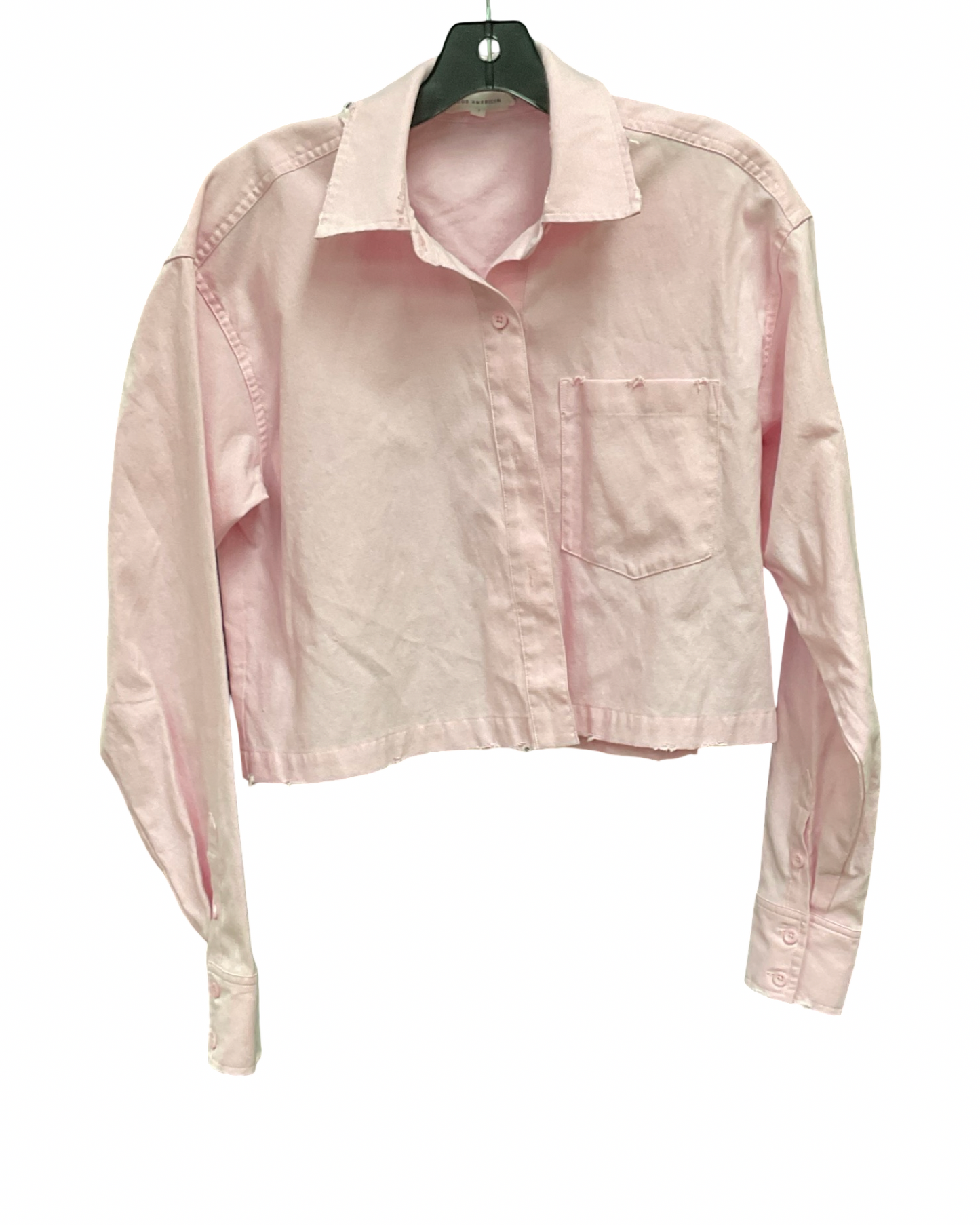 Blouse Ls By Good American In Pink, Size:L